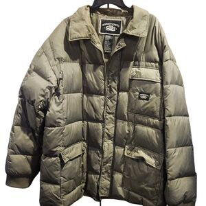 State Property Men's Olive Puffer Jacket
